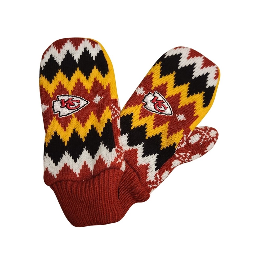 NWT Kansas City‎ Chiefs Foco Mittens- One Size